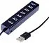 картинка Разветвитель USB Rexant на 7 портов черный USB 2.0 от магазина Wizard Co.